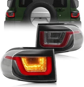 Clear LED Tail Lights For 2007-2015 Toyota FJ Cruiser Rear Signal Lights LH+RH - Picture 1 of 15