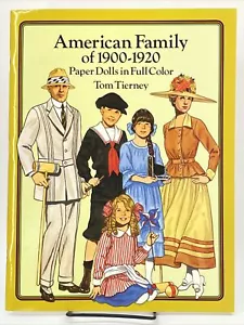 American Family of the 1900-1920 Paper dolls In Full Color Tierney, Tom New S1 - Imagen 1 de 9