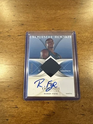 2006-07 UD Exquisite Collection Randy Foye RPA Patch Auto Timberwolves 93/225 - Image 1 of 3