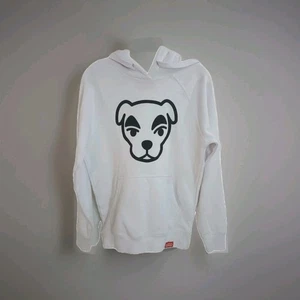Nintendo Boys Animal Crossing K K Slider Pullover Hoodie Size XS White - Picture 1 of 11