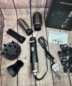 Spazzola Asciugacapelli Rotante 5 in 1 Air Styler Potente Soffio Raddrizzante Curl Dry - Foto 1 di 24