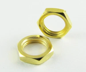 50pcs Standard SMA Screw Nut 6.35mm 1/4 - 36UNS-2B Gold Plated - Zdjęcie 1 z 2