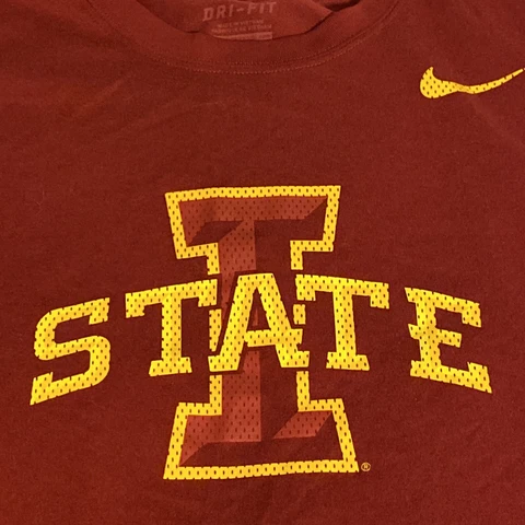 Iowa State Cyclones Nike Dri Fit Long Sleeve T Shirt Size XL 23546X-VCR Cover