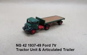 KIT"" N GAUGE 1:148 R MODELLI PARKER NG 42 FORD 7V UNITÀ TRATTORE & RIMORCHIO 1937 - Foto 1 di 5