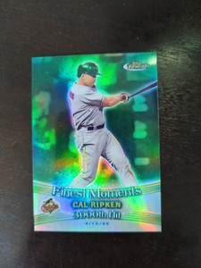 2001 Topps Finest Finest Moments Refractor Cal Ripken Jr #FM20 HOF