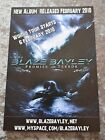 BLAZE BAYLEY Promise & Terror U.K TOUR Flyer HANDBILL 2010 ORIGINAL Mint CARD
