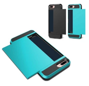 For iPhone 8 Plus 5.5" 7 Plus Case Pocket Dual Layer Bumper Hybrid Protective - Picture 1 of 12