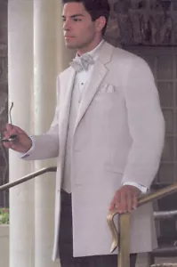 Platinum Tuxedo Jacket with matching Platinum Pant Option - Andrew Fezza - Picture 1 of 1