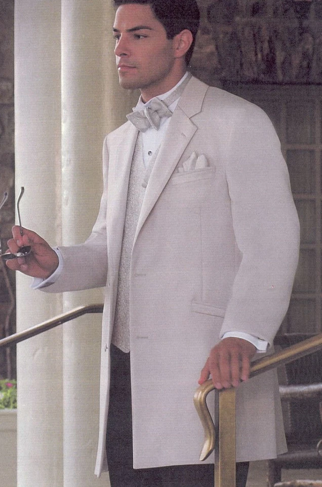 Platinum Tuxedo Jacket with matching Platinum Pant Option - Andrew Fezza - Image 1 of 1