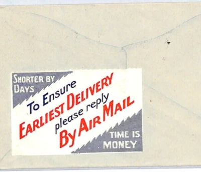 AUSTRALIA Air Mail *ADVERT LABELS* Cover FIRST FLIGHT 1929 ADELAIDE-PERTH YL37 - Image 1 of 4