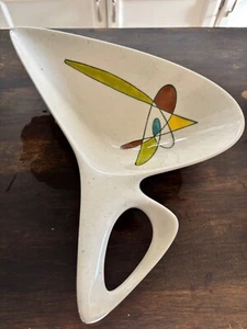 Vintage Metlox Poppytrail California Freeform Contempora Atomic MCM Dish - Nice! - Picture 1 of 3
