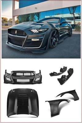 BODYKIT STOßSTANGE MOTORHAUBE KOTFLÜGEL FÜR FORD MUSTANG 2015 - 2017 GT500 STIL - Bild 1 von 4