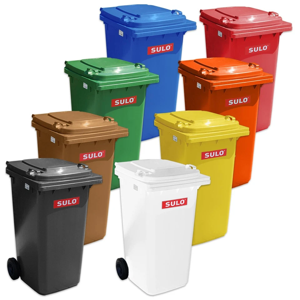 SULO Mülltonne 60 80 120 240 360 Liter - deutsche DIN Straßenstellung - Bild 1 von 1