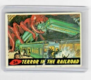 Carta Attacchi Marte # 34 (6.0) Terrore nella Ferrovia Serie Originale 1962 🛸🪳🦟 - Foto 1 di 2