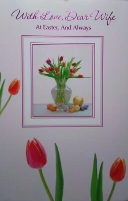 Tarjeta de Pascua romántica para tu esposa E27 Foto 1 de 2