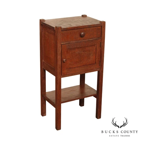 Antique Mission Oak Humidor Smoking Cabinet Cover