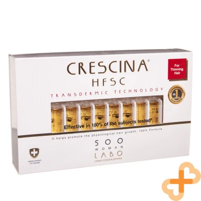 Crescina Hfsc Transdermic 500 Donna Fisiologico Crescita Capelli 20x3, - Immagine 1 di 4