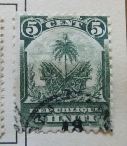 A6P26F49 Haiti 1898 5c used - Imagen 1 de 1