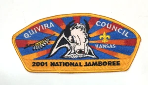 PARCHE BSA Boy Scouts 2001 National Jamboree Quivira Council Kansas Buffalo Head - Imagen 1 de 2