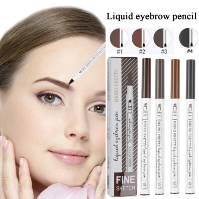 4 Fork Eyebrow Pen Sketch Eyebrow Enhancer Tint 3D Brow Tattoo Liquid In ./ - Image 1 of 4