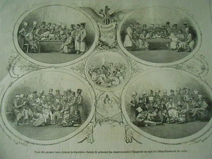 Gravure 1865 - Types des paysasans Russes - Picture 1 of 1