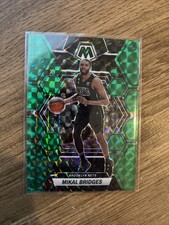 2022-23 Panini Mosaic Mikal Bridges Green Mosaic Prizm #2 Brooklyn Nets 