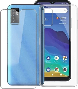 For ZTE BLADE A71 CASE + TEMPERED GLASS SCREEN PROTECTOR CLEAR SHOCKPROOF COVER - Zdjęcie 1 z 12