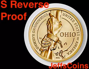 2023 S REVERSE Proof Underground Rail American Innovation 18 Ohio Dollar Münze - Bild 1 von 18