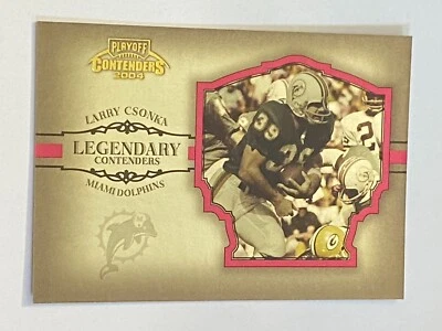 🏈 2004 Donruss Playoff Contenders Legendary Red #LC-7 Larry CSONKA  #/750 🏈 - Image 1 of 2