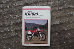 HONDA CR80R CR125R CLYMER WORKSHOP MANUAL 1989-91 REF8 - Picture 1 of 6