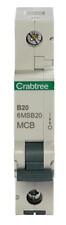 CRABTREE - Loadstar 20A Single Pole MCB, B Curve, 6kA