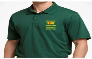 CAMISA POLO FIREBASE ROSS QUE SON VALLEY VIETNAM*BORDADA/SUDOR/CHAQUETA. - Imagen 1 de 11