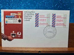 First Day Cover📮1984 (6c) Introduction of Vending Postage Labels📮Brisbane QLD - Picture 1 of 2