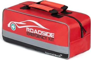 General Medi 127-Pieces Roadside Car Emergency Kit Include Mini First Aid Red - Picture 1 of 9