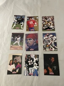 Deion Sanders Atlanta Falcons 1992 Pro Line Portraits 9 Card Subset Complete - Picture 1 of 4