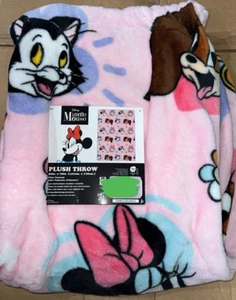 Disney Minnie Mouse DAISY PUPPY PINK BLANKET 50 X 70 NEW - Picture 1 of 1