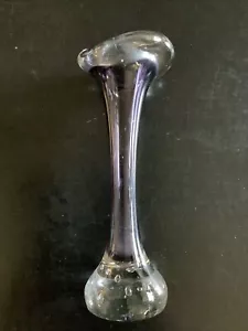Vintage ITALIAN MURANO Blown Art Glass BUD VASE DEEP FLARED RIM as Pictured - Picture 1 of 4