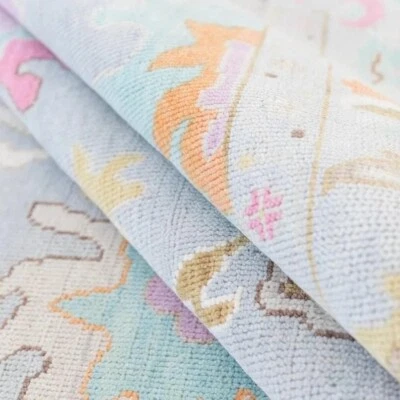 Antique faded Oushak in Grey Contemporary Hand-Made Rugs to decor living area. - Image 1 of 4