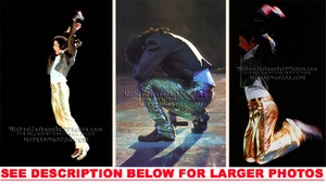 MICHAEL JACKSON HISTORY TOUR JUMP! (3) RARE 8x10 PHOTOS - Picture 1 of 1