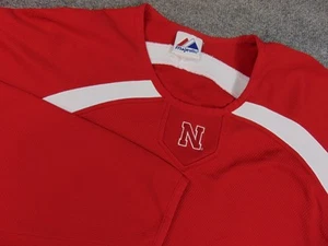 Nebraska Cornhuskers Sweater Mens Large Red White Pullover - Picture 1 of 9