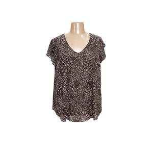 Torrid graue Bluse mit Grafikdruck - Größe 3 - Bild 1 von 4