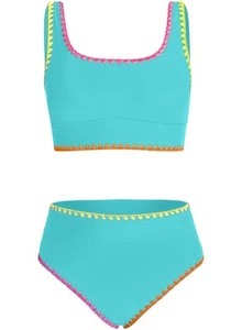 Tween Girl Swimsuits Little Kids Girls Summer Swim Bathing Suits Teen Fashion... - Picture 1 of 7