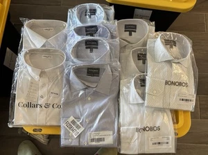 Lote De 10 Camisas De Vestir Bonobos (8) + Collares & Co. (2) Paquete 16.5/33 y 17/33 XL - Imagen 1 de 9