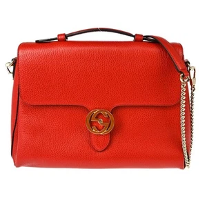 Gucci Red Interlocking G 2way Shoulder Bag 510306 203998 XX06833 - Picture 1 of 7