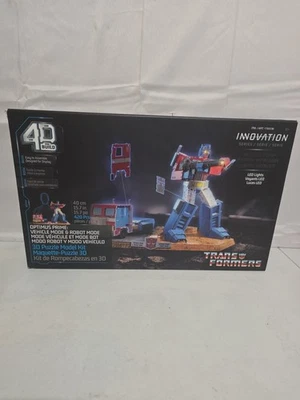 4D Build Transformers Optimus Prime & Truck 3D Model Kit Puzzle w/LED EXCLUSIVE - Image 1 of 2