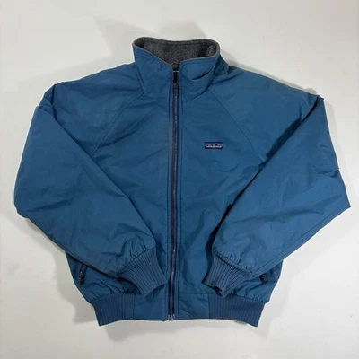 Vintage Patagonia 1970s Youth Fleece Jacket Teal Soft Shell 80s Sz 13/14 Woman’s - Image 1 of 4