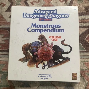AD&D  2nd Ed Monstrous Compendium volumes One  - Three Binder - MANY MONSTERS - Picture 1 of 23