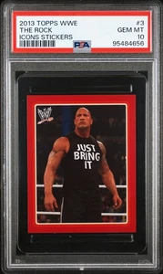 🔥🔥 POP 1 🔥🔥 2013 Topps WWE Icons Sticker #3🔥 "The Rock" 🔥 Legend! - Bild 1 von 2