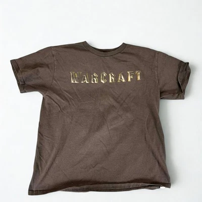 Camiseta Warcraft Niños L Legendary Blizzard Marrón Gráfico Camiseta Jugador de Película Foto 1 de 4