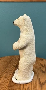 Gebrauchte Vintage Ozean Brücke Kreide Ware große stehende Eisbär Figur - Bild 1 von 6